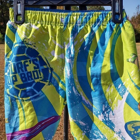 Nickelodeon Boys Swim Shorts TMNT Teenage Mutant Ninja Turtles Size L 10/12 - Picture 2 of 4